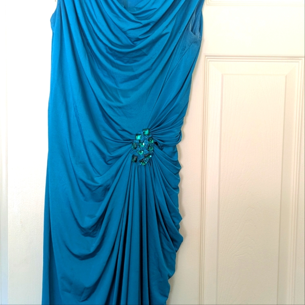 Tadashi Shoji Teal Dress